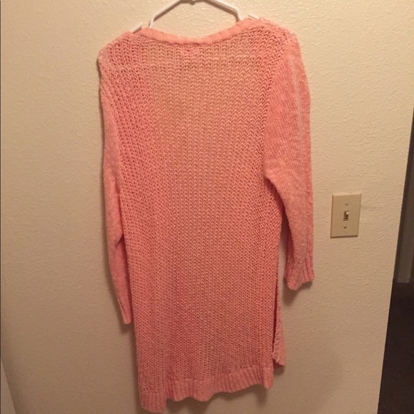 Pink, knit cardigan - Picture 2 of 2